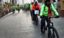 Cycle tour to promote homestay