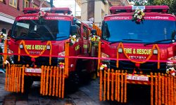 ललितपुर महानगरपालिकाले अत्याधुनिक दुई वटा दमकल थप्यो