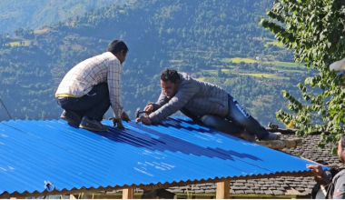 जाजरकोटकाे थाप्लेबाट अस्थायी टहरा निर्माण सुरु