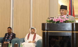 प्रधानमन्त्री दाहाल अबुधाबीस्थित नेपाली दूतावासमा