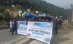 त्रिशूली बचाउ अभियान–पदयात्रा