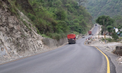 नारायणगढ–मुग्लिन सडक चार घण्टा बन्द हुने