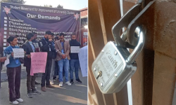 त्रिवि परीक्षा नियन्त्रकको गाडी पार्किङस्थलमा स्ववियुले लगायो ताला