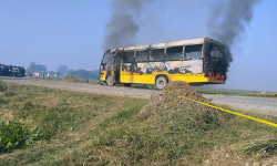 रुपन्देहीमा स्कुल बसको ठक्करबाट २ जनाको मृत्यु