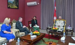 राष्ट्रपतिसँग आयरल्याण्डका सभाध्यक्षको भेट