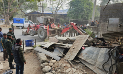 बुटवलमा सार्वजनिक क्षेत्र ओगटेका घरटहरा हटाउन सुरु