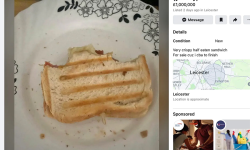 आधा खाएको जुठो स्याण्डविचको मूल्य १६ करोड रुपैयाँ !