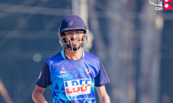 कोशीविरुद्ध आशुतोषको अर्धशतक