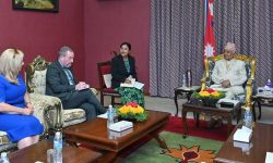 Irish Upper House Chair pays courtesy call on President Paudel