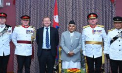 राष्ट्रपति पौडेलसमक्ष बेलायती सेनाको टोलीले गर्याे गोर्खा विग्रेडको प्रतिवेदन प्रस्तुत