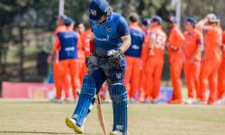 नामिबियाले नेदरल्याण्ड्सलाई दियो दुई सय चार रनको लक्ष्य