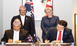 नेपाल र अष्ट्रेलियाबीच व्यापार तथा लगानी सम्झौता