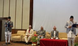 सङ्घीय संसद्का महासचिव पाण्डेयले लिए शपथ