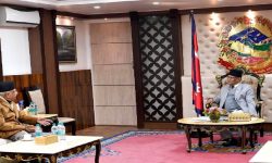 प्रधानमन्त्री दाहाल र एमाले अध्यक्ष ओलीबीच भेटवार्ता