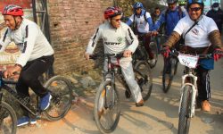 पर्यटन प्रवर्द्धन गर्न साइकल यात्रा