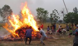 परम्परागतरुपमा होली मनाउँदै कञ्चनपुरका थारु समुदाय