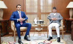 कतारका अमिर अल थानी र प्रधानमन्त्री दाहालबीच भेटवार्ता सम्पन्न