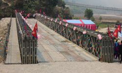 किन्ताङफेदीमा बेली ब्रिज निर्माण