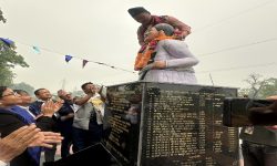 सहिद लखन थापाको सालिक निर्माण