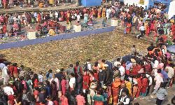 मातातीर्थमा स्नान गर्नेको घुइँचो