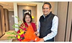 परराष्ट्रमन्त्री डा. राणा र विदेश विभाग प्रमुख डा. चौथाइवालेबीच भेटवार्ता