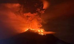 रुसमा शक्तिशाली भूकम्पपछि ज्वालामुखी विष्फोट