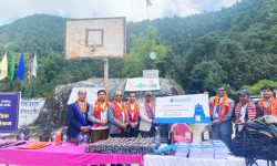 नेपाल एसबिआई बैंकद्वारा संस्थागत सामाजिक उत्तरदायित्व अन्तर्गत विद्यालयलाई सहयोग