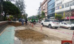 कुपण्डोलको भासिएको सडक मर्मतपछि सवारी सञ्चालन