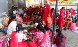 ऋषेश्वरमा सप्तऋषिको पूजा गर्न भक्तजनको घुइँचो