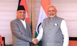 PM Oli, Indian PM Modi meet in New York
