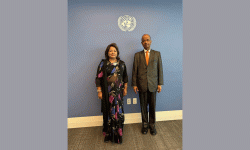 परराष्ट्रमन्त्री डा. राणा र राष्ट्रसंघका उपमहासचिव अतुलबीच भेटवार्ता