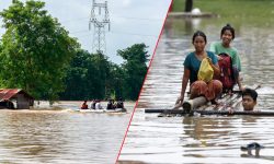 म्यानमारका एक तिहाइ मानिस बाढी प्रभावित 