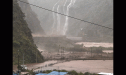 पहिरोले माथिल्लो तामाकोशी जलविद्युत् आयोजनाको बाँध क्षेत्रका संरचनामा क्षति