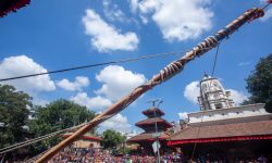 इन्द्रजात्राको लिङ्गो भोटाहिटी पुर्‍याइयो