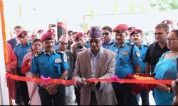 गृहमन्त्री रमेश लेखकबाट नवनिर्मित भवनहरू उद्घाटन