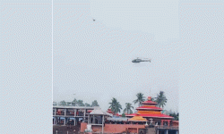 छिन्नमस्ता र कङ्कालिनी मन्दिरमा हेलिकप्टरबाट पुष्प वृष्टि