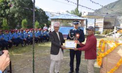 जग्गादातालाई प्रहरीको सम्मान