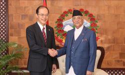 प्रधानमन्त्रीसँग जापानी राजदूतको शिष्टाचार भेट