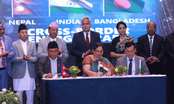 बंगलादेशसँग बिजुली निर्यात सम्बन्धी सम्झौतामा हस्ताक्षर