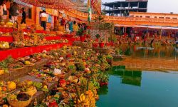 छठ पर्वको तयारीमा स्थानीय हाटबजारमा भीड