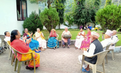 ‘भजन कीर्तन’ ज्येष्ठ नागरिक भुल्ने माध्यम बन्दै