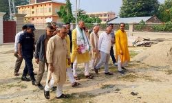 मैथिली विकास कोषको निर्माणाधीन भवनको मुख्यमन्त्री सिंहद्वारा निरीक्षण