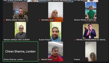 एनआरएनए यूकेले बाढी पिडितलाई १५ लाख रुपैया सहयोग गर्ने