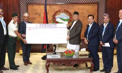 सञ्चय कोष र नेपाल प्रहरी श्रीमती सङ्घद्वारा आर्थिक सहयोग