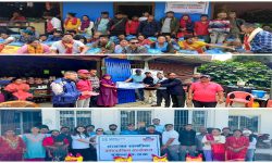 नेपाल लाइफ इन्स्योरेन्सले गर्याे बाढी पीडितहरुलाई राहत सामाग्री प्रदान