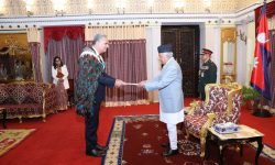 राष्ट्रपति पौडेलसमक्ष तीन देशका राजदूतले गरे ओहोदाको प्रमाणपत्र पेस