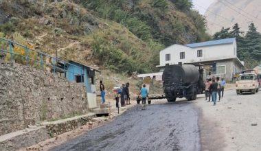 कालीगण्डकी करिडोर : म्याग्दीको दाना खण्डमा धमाधम कालोपत्र हुँदै