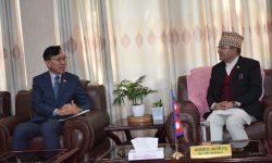 वनमन्त्रीसँग दक्षिण कोरियाका राजदूतको भेट