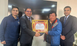 संस्थागत सामाजिक उत्तरदायित्वमा विशेष योगदानका लागि ज्योति विकास बैंक सम्मानित