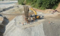 मादी नदीको ‘आर्क डिजाइन’ पुलमा ४५ प्रतिशत प्रगति